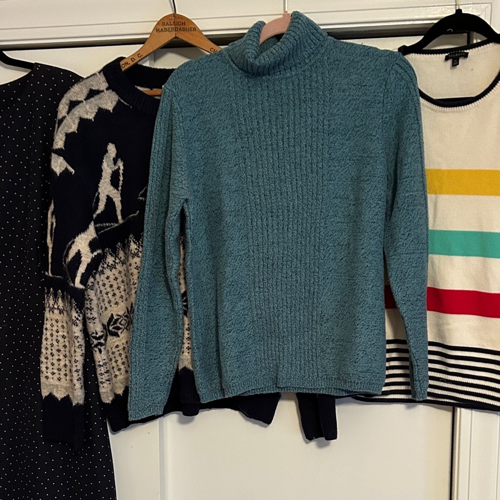 Sundance Turquoise Turtleneck Sweater